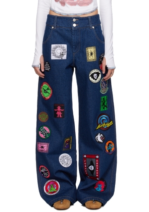 Chopova Lowena Navy Wicko Jeans