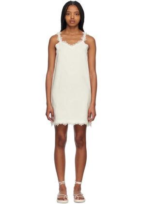 Youth White Jacquard Midi Dress