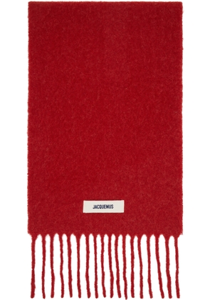 JACQUEMUS Red 'The Carro' Scarf