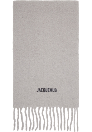 JACQUEMUS Gray 'The Moisson' Scarf