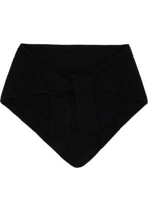 JACQUEMUS Black 'The Gros Grain' Shawl Scarf