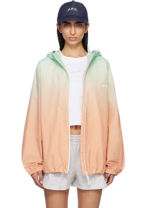 A.P.C. Blue & Pink ASICS Edition Meadow Jacket