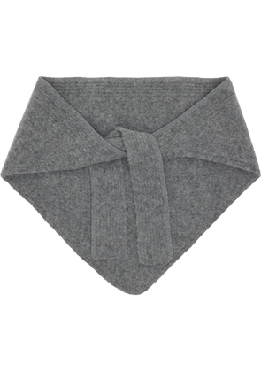 JACQUEMUS Gray La Casa 'The Gros Grain' Shawl Scarf