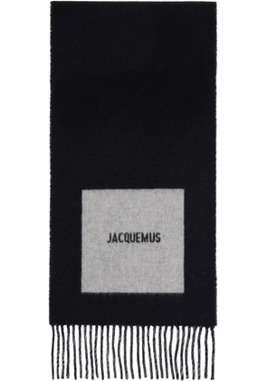 JACQUEMUS Black La Casa 'The Rond Carré' Scarf
