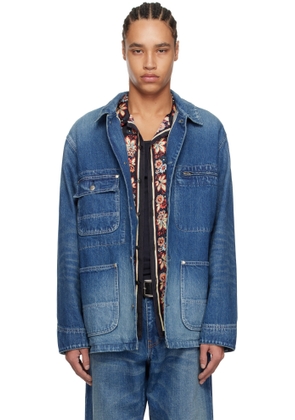 vowels Blue Chore Denim Jacket