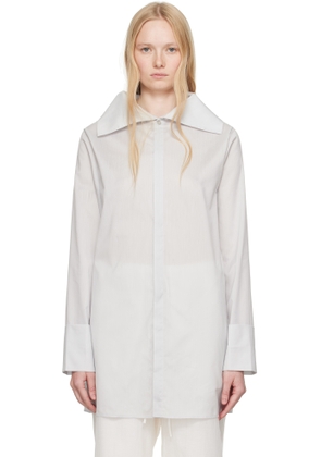 Ruohan Gray Water Color Tinos Long Sleeve Shirt