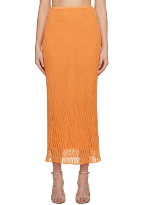 CAMILLA AND MARC Orange Nova Maxi Skirt