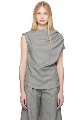 Loulou de Saison Gray Lyra Blouse