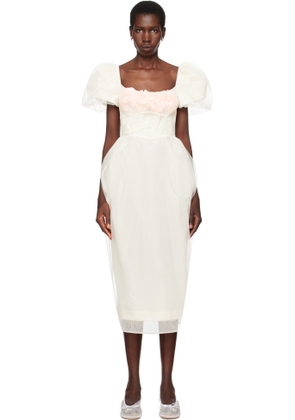 Simone Rocha SSENSE Exclusive Bridal Capsule Bust Detail Carnation Maxi Dress