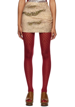 ELLISS Beige Mabel Miniskirt