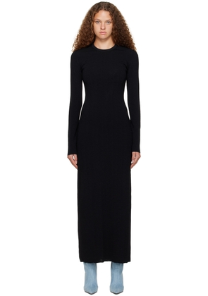 Rabanne Black Jacquard Maxi Dress