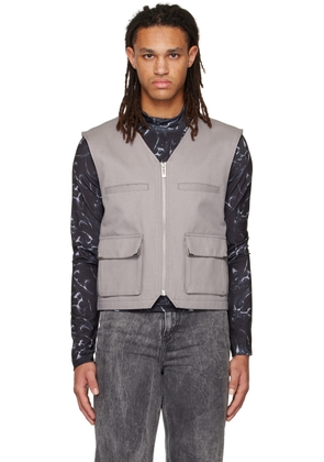Han Kjobenhavn Gray Zip Vest