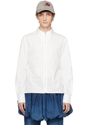 AARON ESH White Peplum Shirt