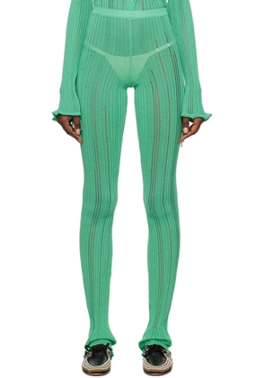 Marco Rambaldi Green Laddering Trousers