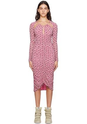 Isabel Marant Pink Logane Midi Dress