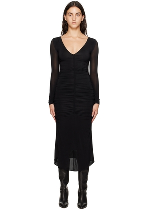 Isabel Marant Black Laly Midi Dress