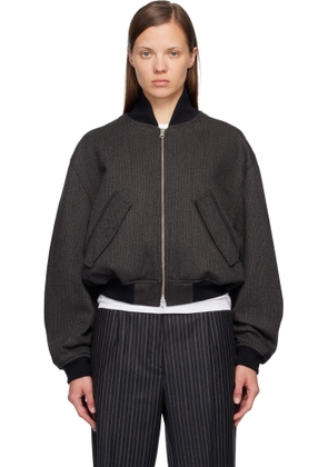 mfpen Brown & Gray Blouson Bomber Jacket