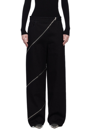 ALAÏA Black Spiral Jeans