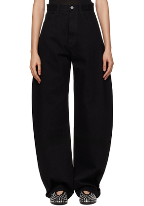 ALAÏA Black Round Jeans