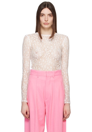 Isabel Marant White Toyela Long Sleeve T-Shirt