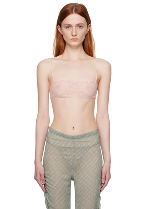Jade Cropper SSENSE Exclusive Pink Bra