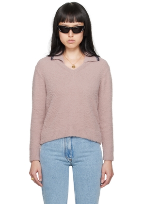 Ernest W. Baker Pink V-Neck Polo