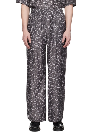 Han Kjobenhavn Gray Printed Trousers