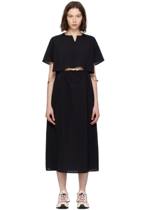 Snow Peak Black Breathable Quick Dry Midi Dress