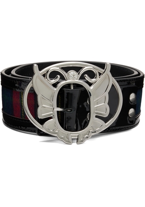 Chopova Lowena Black & Red Tartan Belt