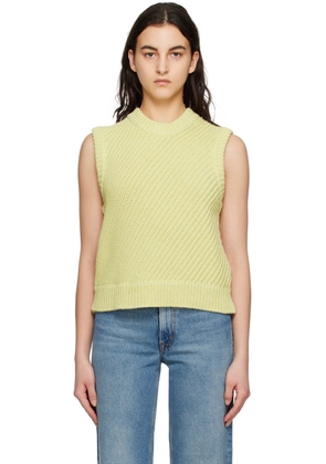 House of Dagmar Yellow Mouliné Vest