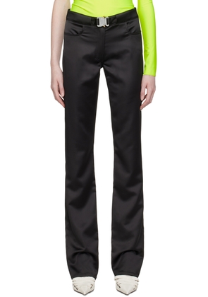 1017 ALYX 9SM Black Satin Buckle Trousers