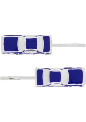 Marland Backus Blue Traffic Jam Hairpin Set
