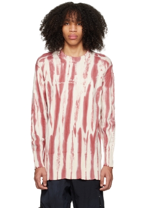 A-COLD-WALL* Red Crease Print Sweater