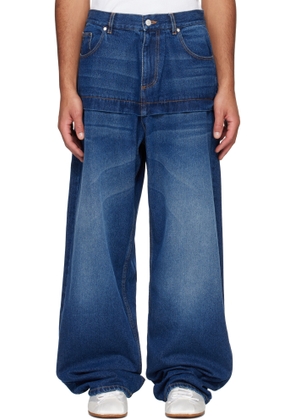 ABRA Blue Mini Skirt Jeans