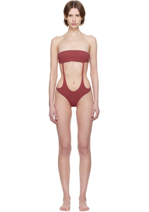 Isa Boulder SSENSE Exclusive Red Dandelion Swimsuit