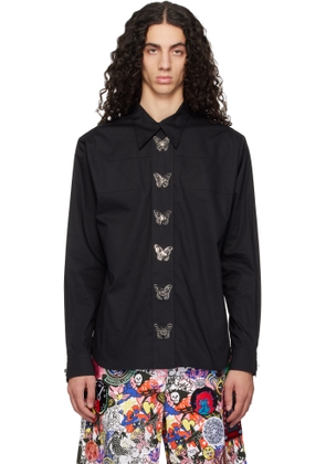 Chopova Lowena SSENSE Exclusive Black Butterfly Shirt