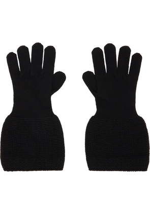YOHJI YAMAMOTO Black Knitted Gloves