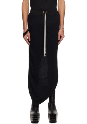 Rick Owens Black Hollywood Pull On Pillar Skirt