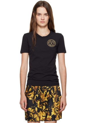 Versace Jeans Couture Black Jersey Stretch T-shirt