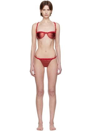 Isa Boulder SSENSE Exclusive Red Challenger Bikini