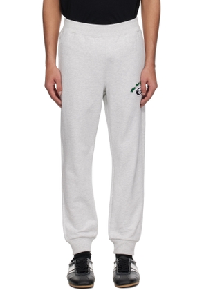 AAPE by A Bathing Ape Gray 'AAPE' Basic Sweatpants
