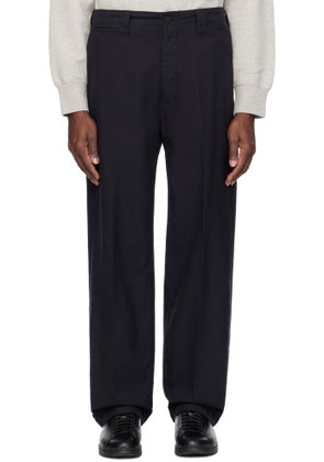 visvim Navy Wide Chino Trousers