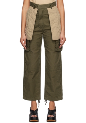 INSCRIRE Khaki Turn Over Trousers