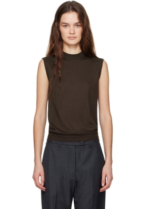 CO Brown Fine Cashmere Shell Vest