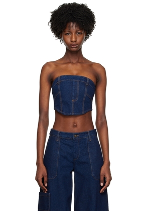 BEC + BRIDGE Blue Roxanne Corset Top