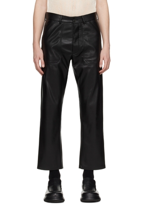 Nanushka Black Jasper Vegan Leather Trousers