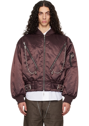 Chopova Lowena Brown Helter Bomber Jacket