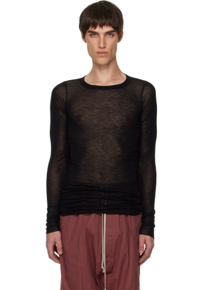 Rick Owens Black Concordians Rib LS T-shirt