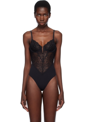 Fleur du Mal Black Bianca Lace Bodysuit