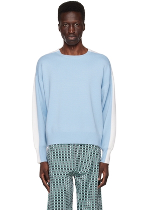 ZANKOV Blue & Off-White Lucien Sweater